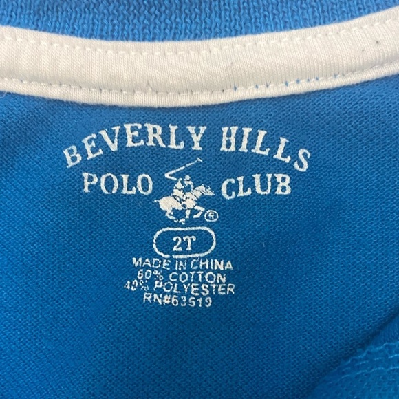 Beverly Hills Polo Club Blue 2T Short Sleeve Shirt - Picture 4 of 7